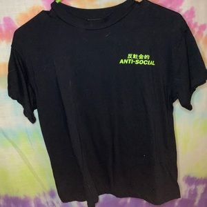 Anti social graphic tee